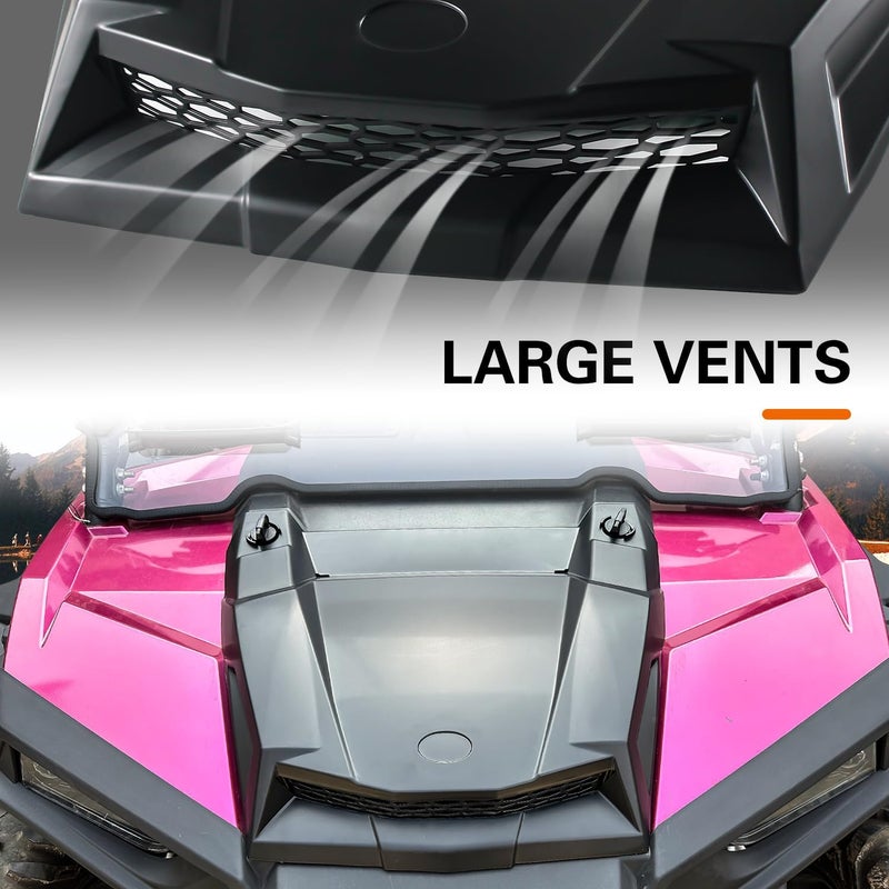 CPOWACE غطاء توربو ل RZR XP 1000 14-18، فتحة سحب هواء سوداء متوافقة مع ملحقات Polaris RZR XP Trail S 900 1000 S 2014-2018 استبدال #2881467 - Image 3